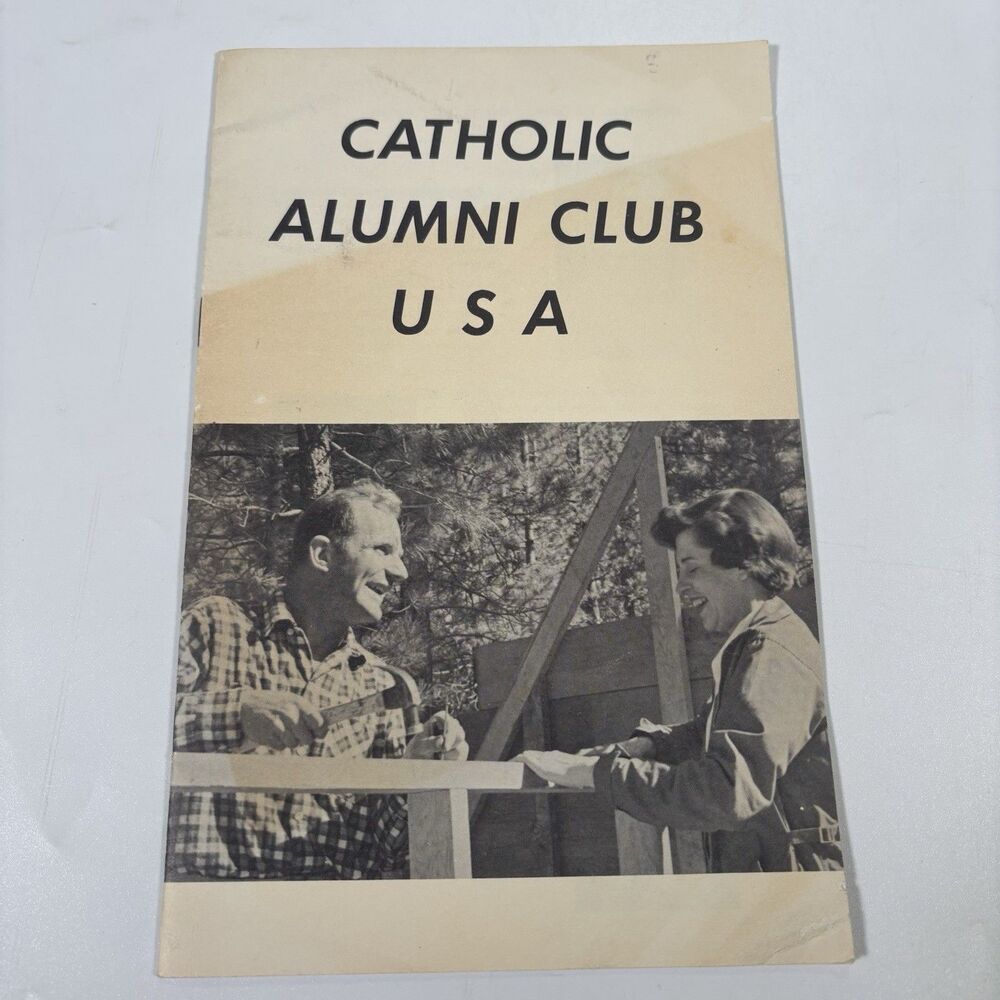 Catholic Alumni Club USA Pamphlet 1950s Los Angeles San Francisco Milwaukee